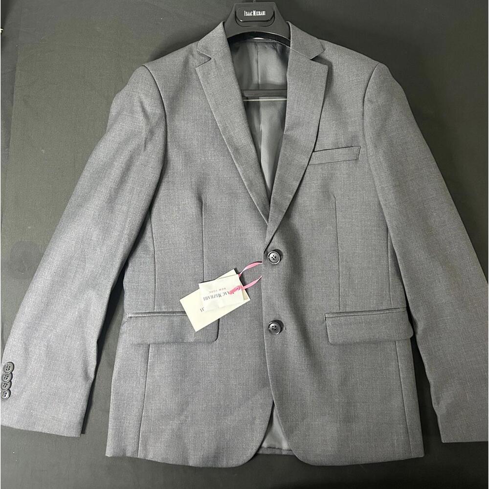 Isaac Mizrahi Boys Gray Casual Blazer  Suit Jacket Size 14 New!